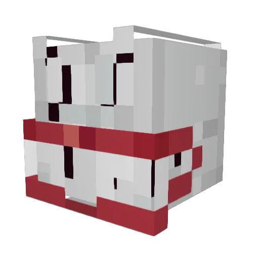 ZeroFenrir Minecraft avatar head, 3D render