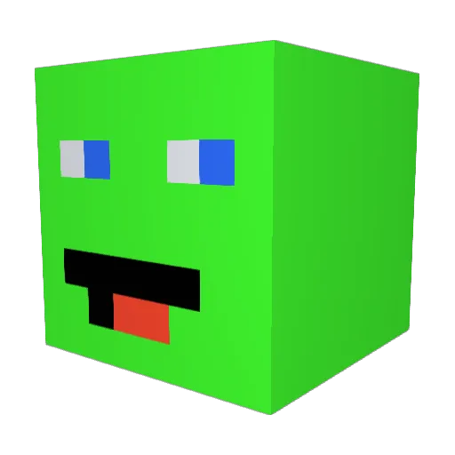 ZeroGravityAERO Minecraft avatar head, 3D render