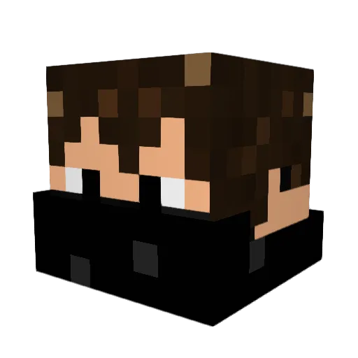 ZeroHDx Minecraft avatar head, 3D render