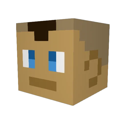 ZeroJinIX Minecraft avatar head, 3D render