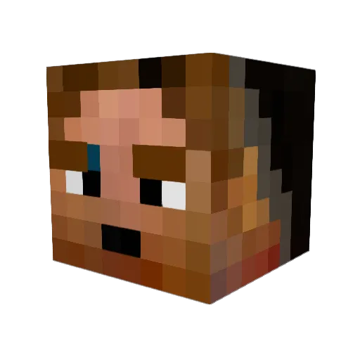 ZeroKash Minecraft avatar head, 3D render