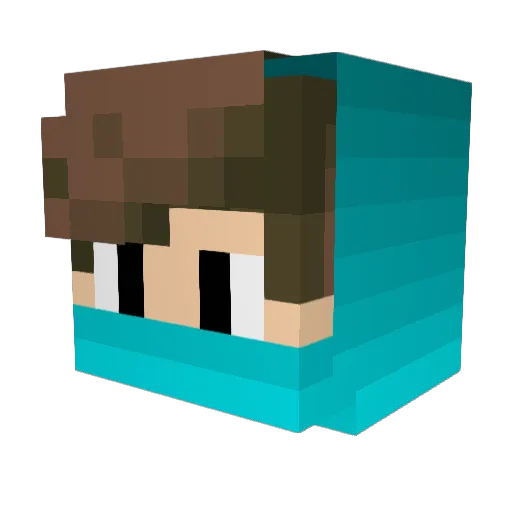 ZeroKnight765 Minecraft avatar head, 3D render