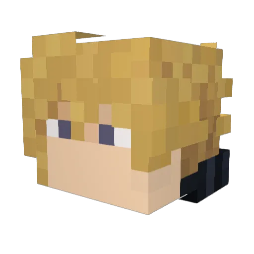 ZeroKoolX Minecraft avatar head, 3D render