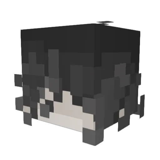 ZeroKwK Minecraft avatar head, 3D render