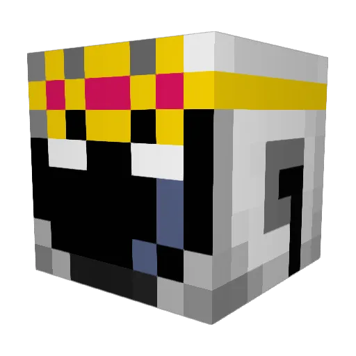 ZeroMilkMan Minecraft avatar head, 3D render