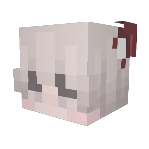 ZeroMonn Minecraft avatar head, 3D render