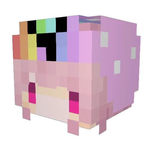 ZeroNXD Minecraft avatar head, 3D render