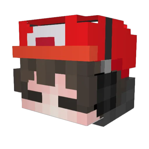 ZeroNightAFK Minecraft avatar head, 3D render