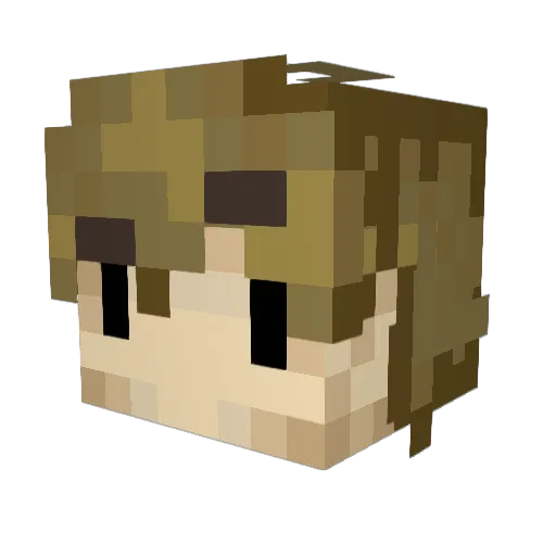 ZeroOmega1569 Minecraft avatar head, 3D render
