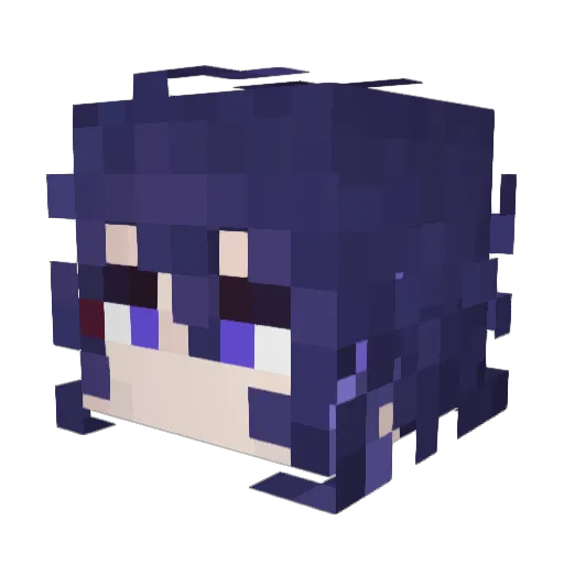 ZeroOne617 Minecraft avatar head, 3D render