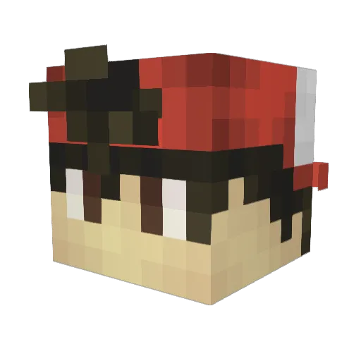 ZeroPayne Minecraft avatar head, 3D render