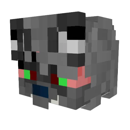 ZeroPrisms Minecraft avatar head, 3D render