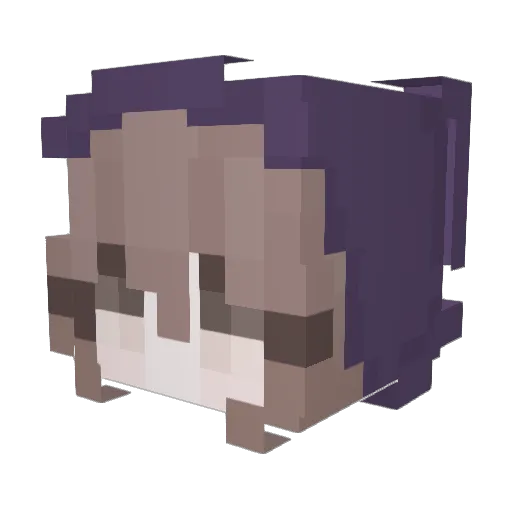 ZeroTue Minecraft avatar head, 3D render