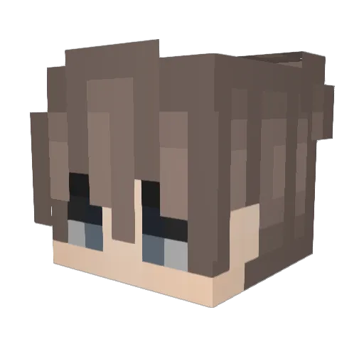 ZeroTwo016 Minecraft avatar head, 3D render
