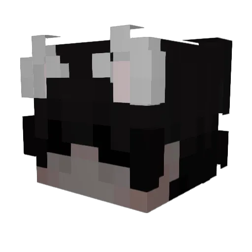 ZeroTwoI002 Minecraft avatar head, 3D render