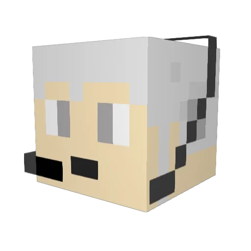 ZeroUchiha20 Minecraft avatar head, 3D render