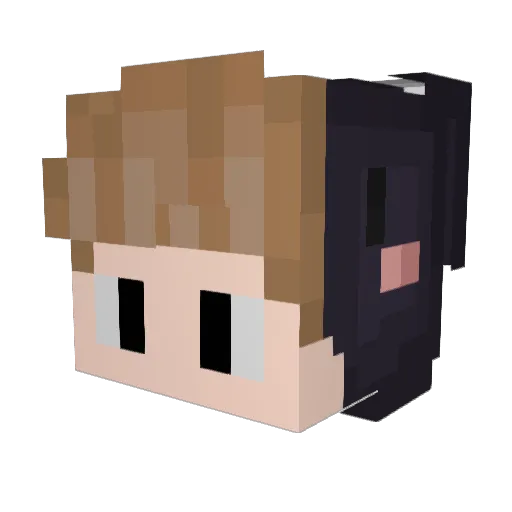 ZeroVortexLake Minecraft avatar head, 3D render