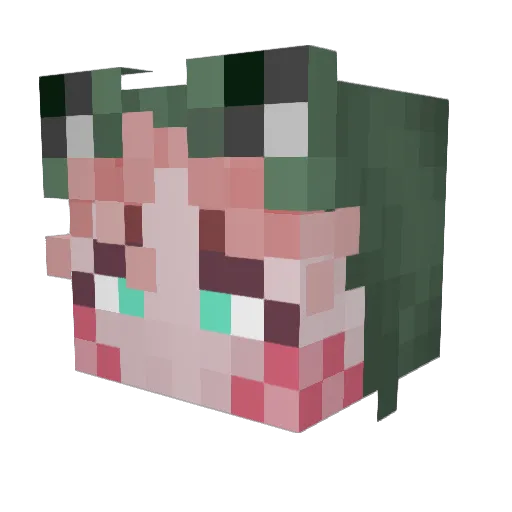 ZeroXer0 Minecraft avatar head, 3D render