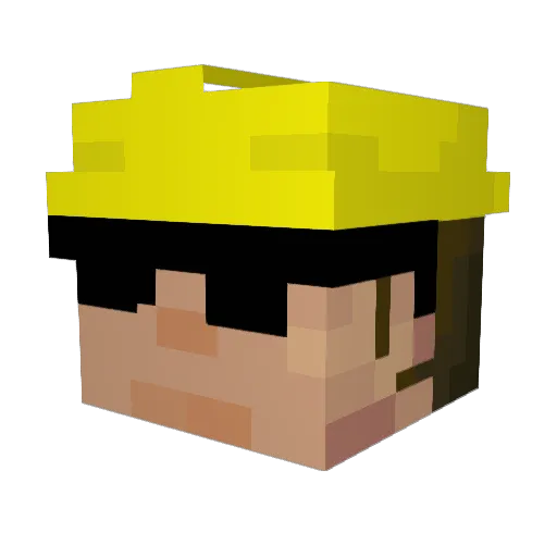 ZeroXtreme Minecraft avatar head, 3D render