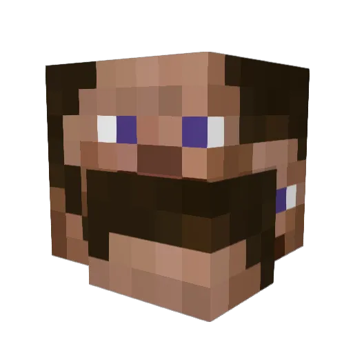 ZeroZurge Minecraft avatar head, 3D render