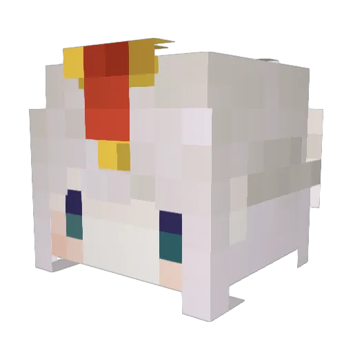 Zero_1999 Minecraft avatar head, 3D render