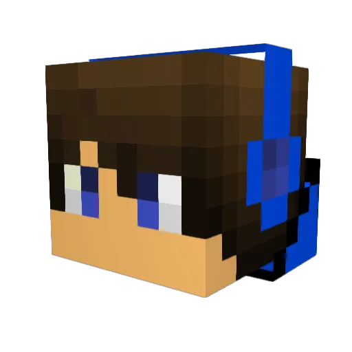 Zero_495 Minecraft avatar head, 3D render
