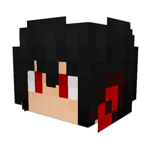 Zero_Exact Minecraft avatar head, 3D render