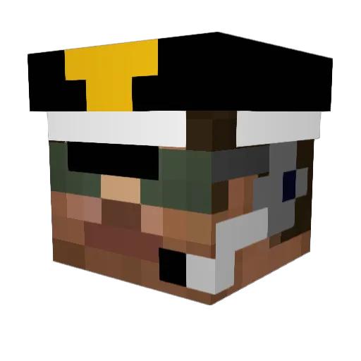 Zero_IQ Minecraft avatar head, 3D render