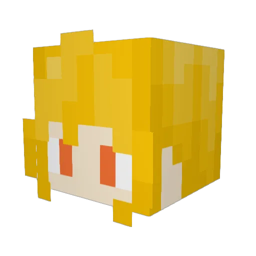 Zero_Qi Minecraft avatar head, 3D render