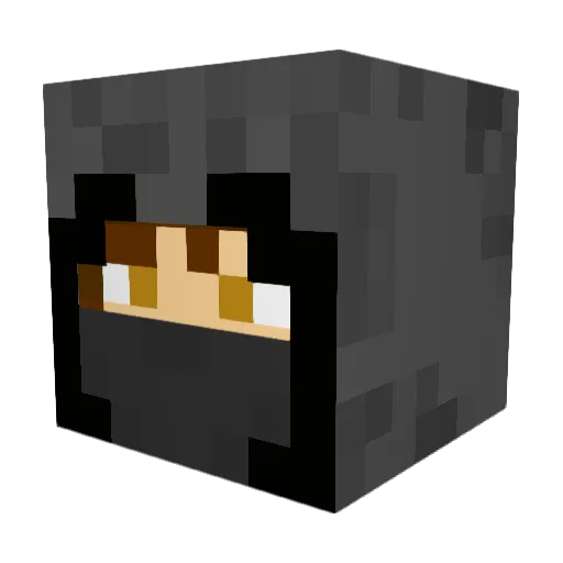 Zero_The_Saint Minecraft avatar head, 3D render