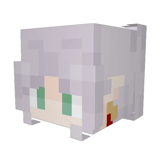 Zero_Two6175 Minecraft avatar head, 3D render