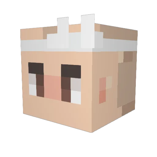 Zero_alfa70 Minecraft avatar head, 3D render