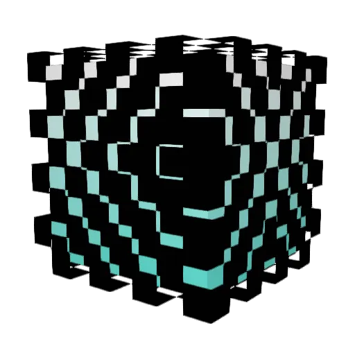 Zero_bound Minecraft avatar head, 3D render