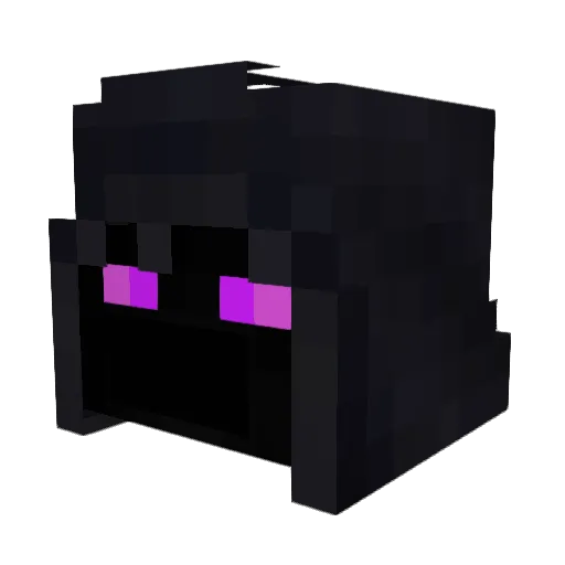 Zerofortyfour Minecraft avatar head, 3D render