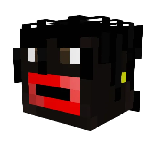 ZeroingEatsChod3 Minecraft avatar head, 3D render