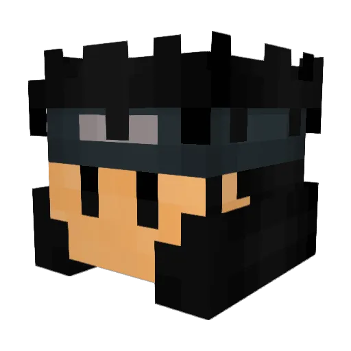 Zerokiller80 Minecraft avatar head, 3D render