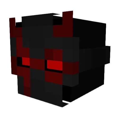 ZeromusRyujin Minecraft avatar head, 3D render