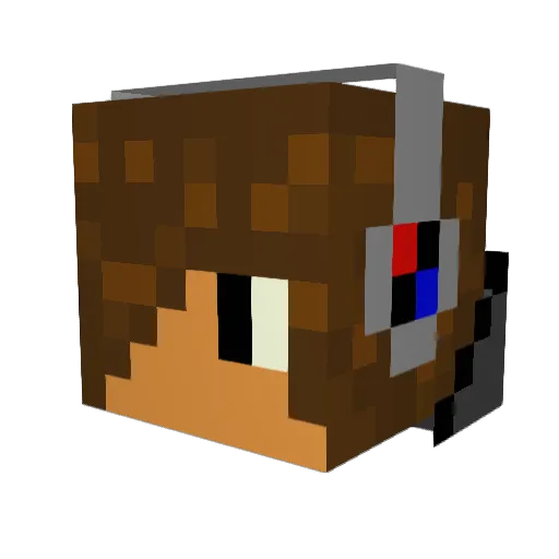 Zeronik_AU Minecraft avatar head, 3D render