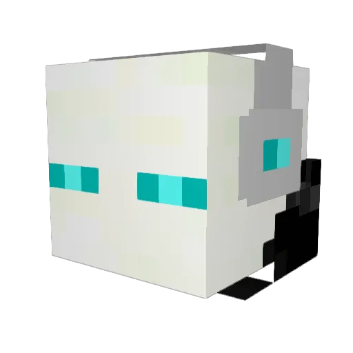 Zeroshki Minecraft avatar head, 3D render