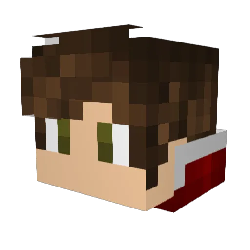 Zerothehero0 Minecraft avatar head, 3D render