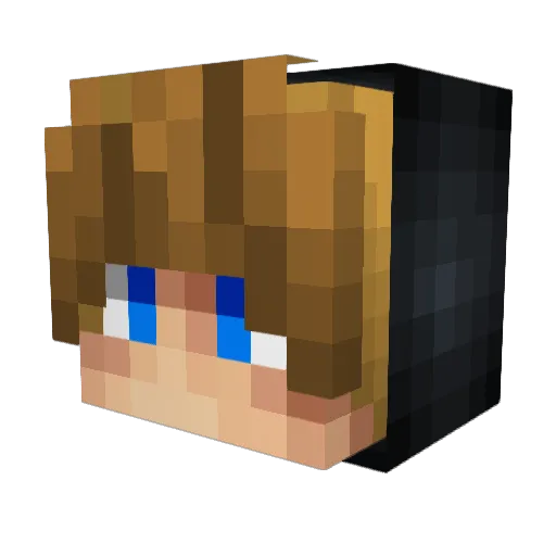 ZerotixHD Minecraft avatar head, 3D render