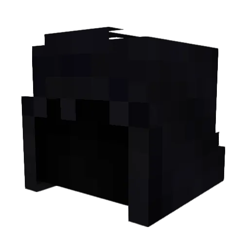 Zerov0v Minecraft avatar head, 3D render