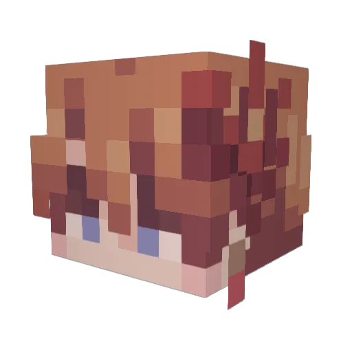 ZeroxCity Minecraft avatar head, 3D render