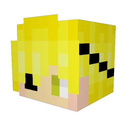 ZeroxZer0 Minecraft avatar head, 3D render