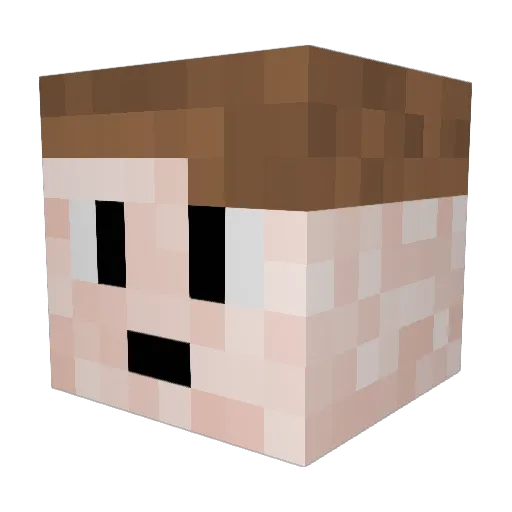 ZeroxsUM Minecraft avatar head, 3D render
