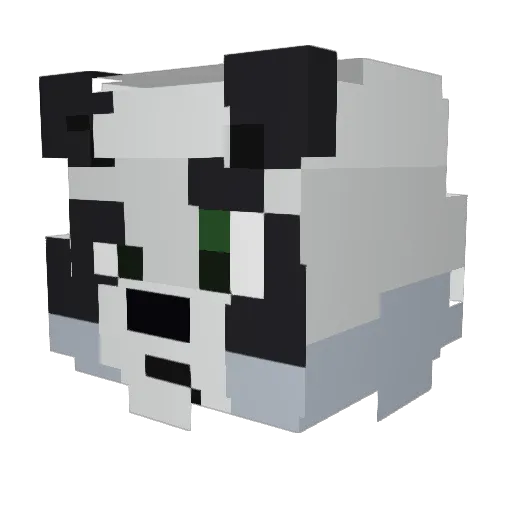 Zerozx12 Minecraft avatar head, 3D render