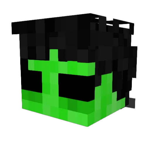 Zerphyxios Minecraft avatar head, 3D render
