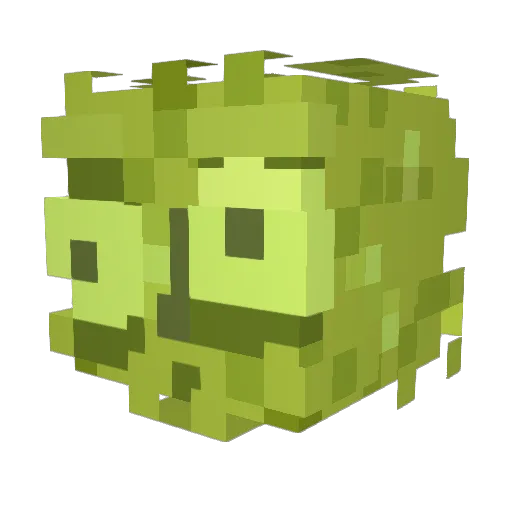 Zerrb Minecraft avatar head, 3D render