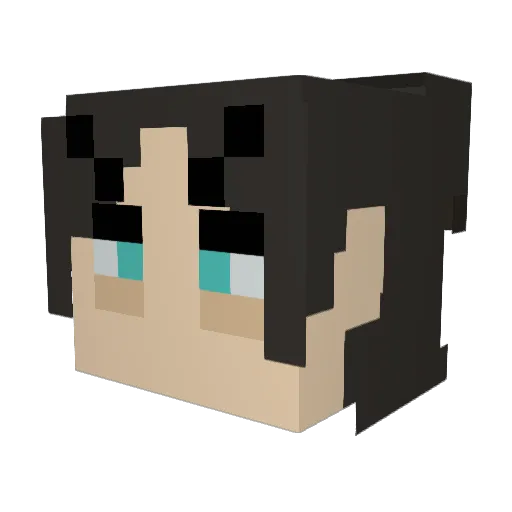 ZerrrCn Minecraft avatar head, 3D render