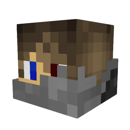 Zerstoerer_007 Minecraft avatar head, 3D render